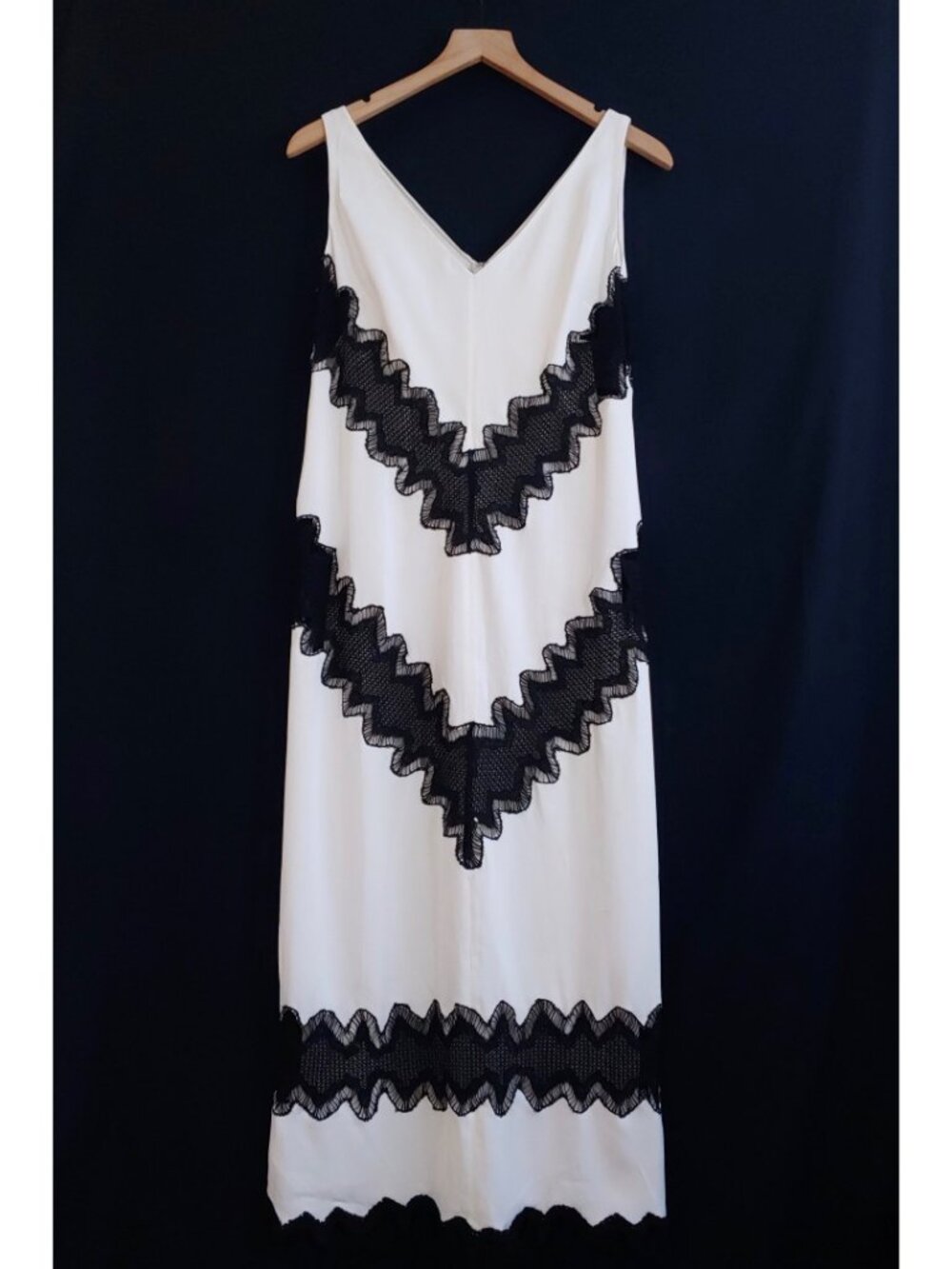 Another Tomorrow Lace Inset Dress Sample - Sm - NWT